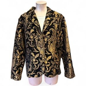 Elegant Black and Gold Women's Jacket